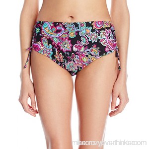 Ocean Avenue Women's Paisley Adjustable Hipster Bikini Bottom Large B01KCPG8FS